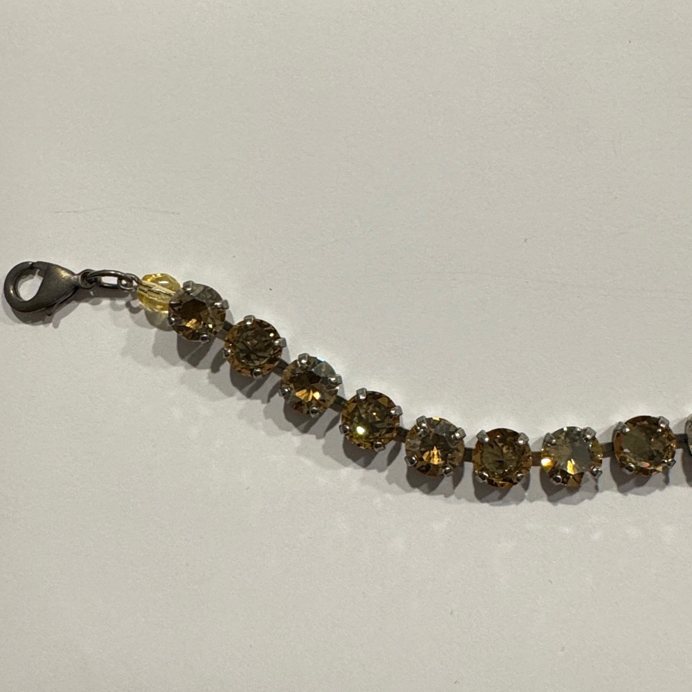 Sabika Gold and Silver Crystal Bracelet